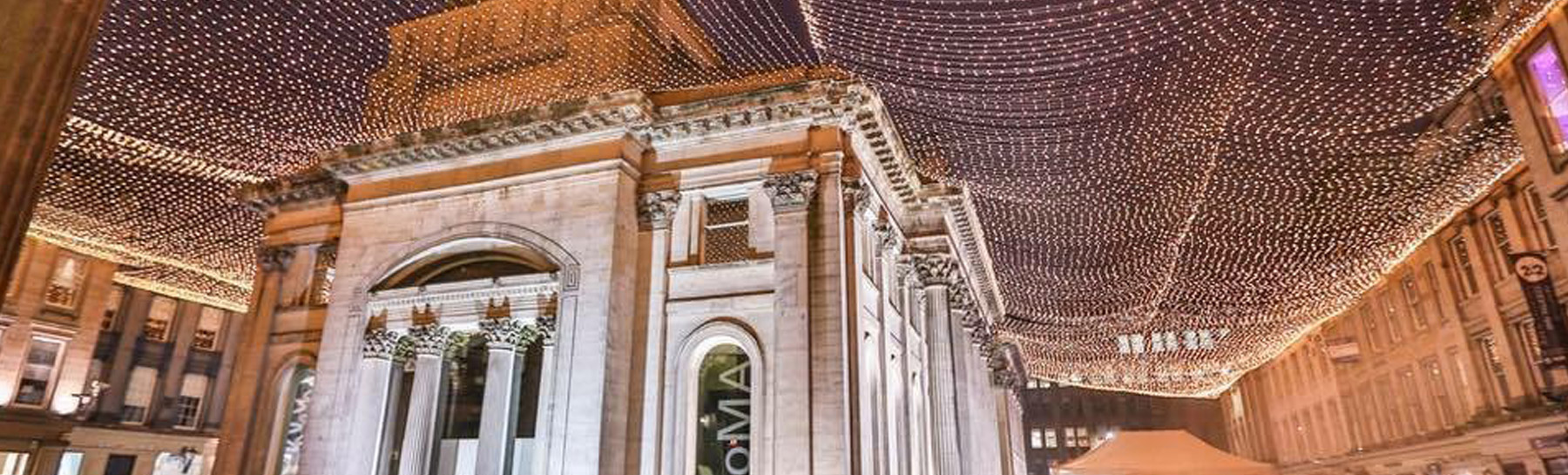 christmas lighting in Royal Exchange Square, Glasow